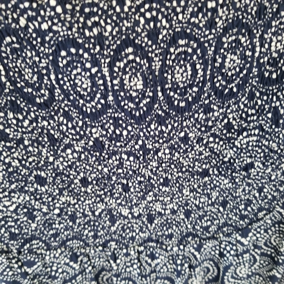 Gap NWT Blue and White Maxi Dress w/ Elastic Top - Picture 7 of 12